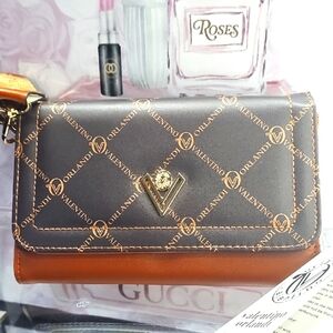Valentino Orlandi Black and Brown Wallet/ Cross Body Bag NEW WITH TAGS